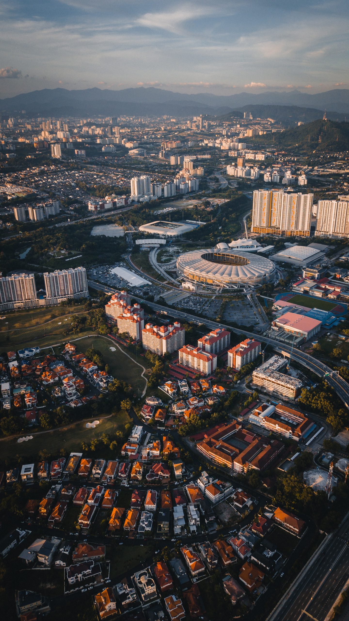 ariel view of sri petaling city