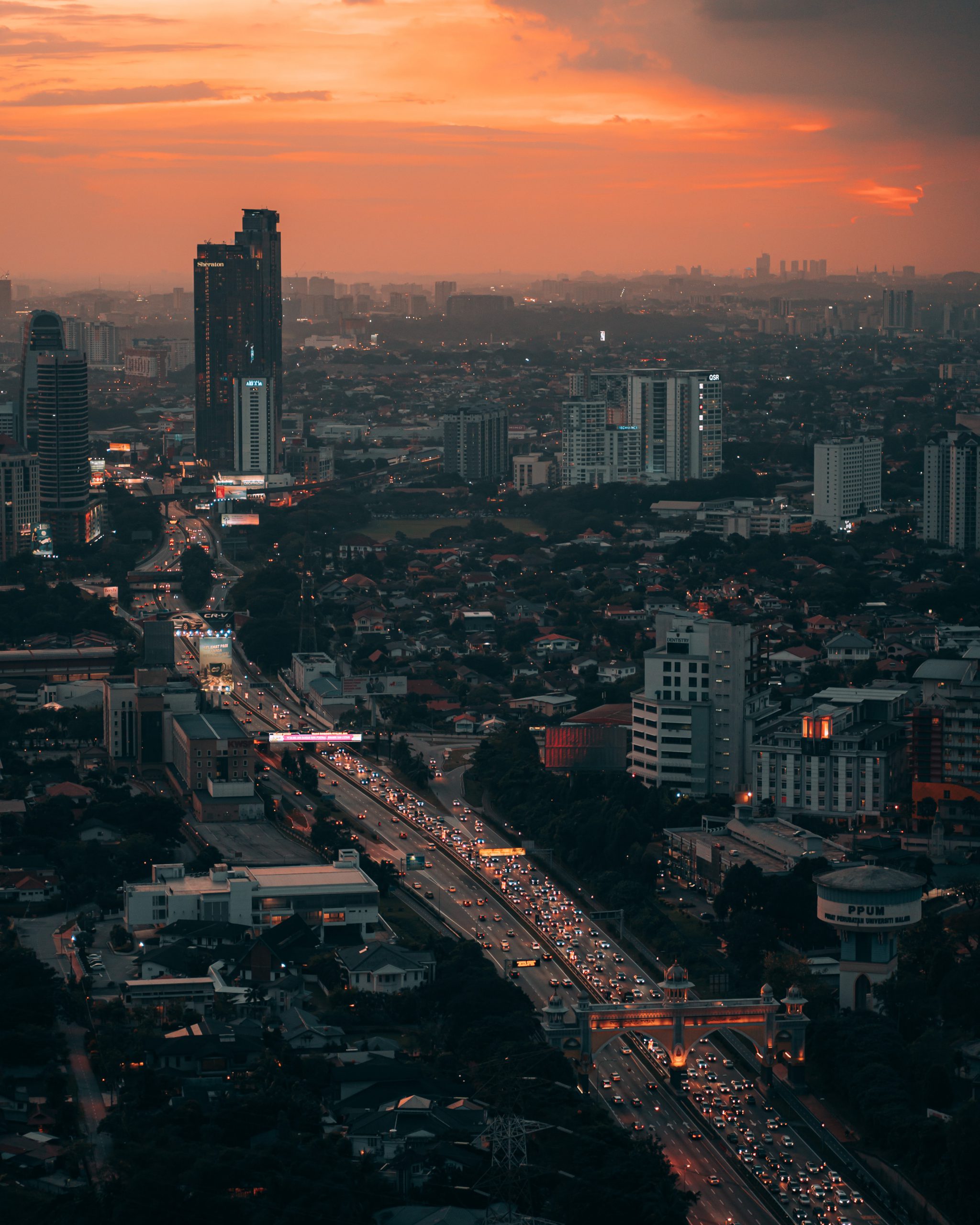 aerial view of KL 