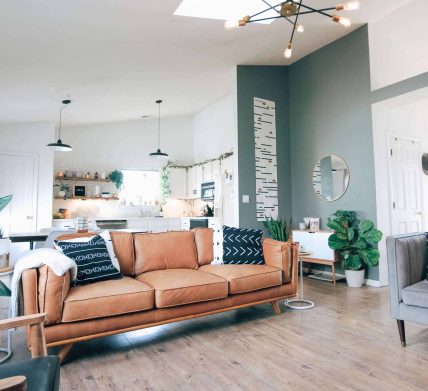 living room painted walls