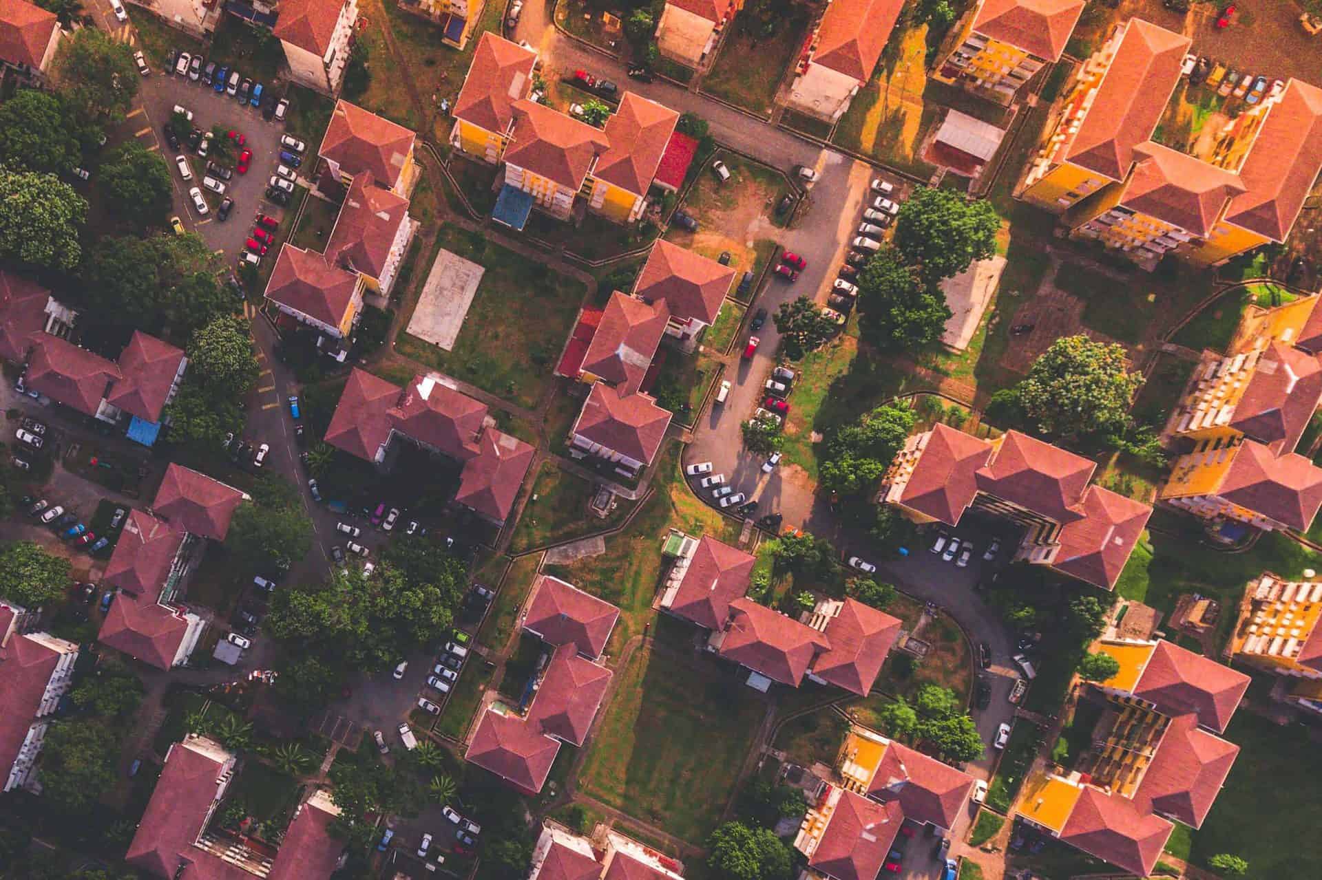 Birds-eye View of Homes