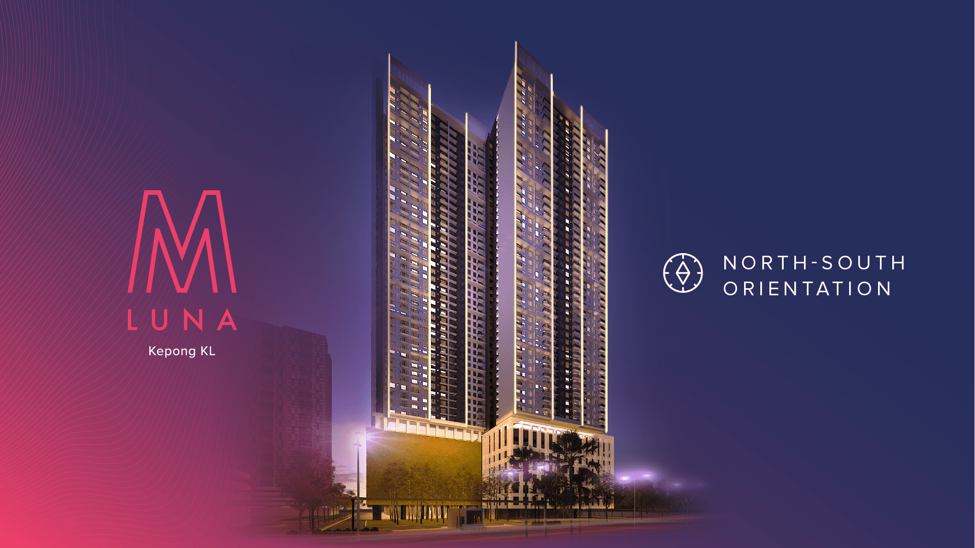 north-south orientation at M Luna