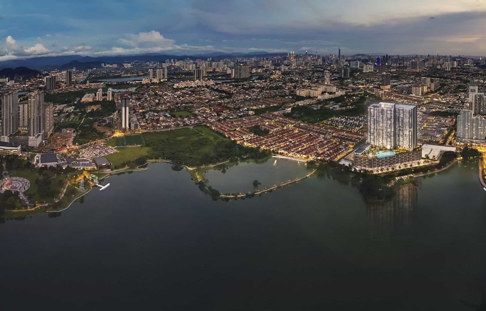 Mah Sing_M Zenya_Aerial Dusk Lake_FA